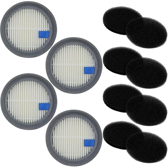 Remplacement pour Aspirateur Sans Fil Afoddon A200Pro/A200, Série ORFELD B08/C10A/C10G, Lot de 4 Filtres HEPA et 8 Filtres Éponge
