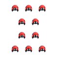 thumbnail image 1 of Methold Casco Sombrero pequeño para mascotas Sombreros de concha Sombreros Disfraces ajustables Accesorios Gear Headgear Aves de corral Pollo Pájaro mariquita 10piezas Methold CBP393950, 1 of 6