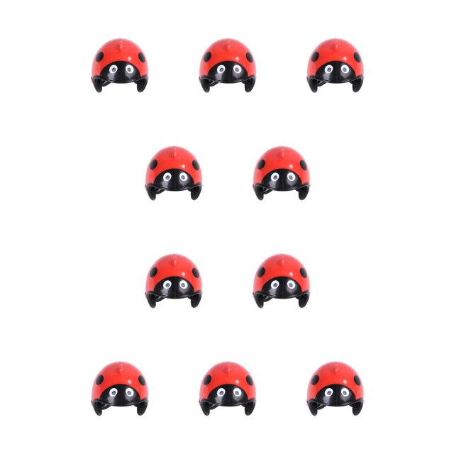 Methold Casco Sombrero pequeño para mascotas Sombreros de concha Sombreros Disfraces ajustables Accesorios Gear Headgear Aves de corral Pollo Pájaro mariquita 10piezas Methold CBP393950