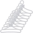 thumbnail image 1 of 100 piezas de mini perchas de plástico para muñecas, perchas de madera para decoración de abrigos, tendedero para ropa de niña, 1 of 6