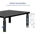 thumbnail image 2 of Monitor Stand s Height Adjustable Ergonomic Monitor Riser with Vented Metal Platform for Computer Laptop iMac PC Printer, 2 of 7