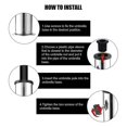 thumbnail image 4 of Umbrella Pole Mount Stand Tube Set, Outdoor Parasol Base Holder Insert Pipe Sleeve, For Outside Gar, 4 of 5