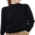 thumbnail image 1 of Women‘s Merino Wool Sweater Fall Winter Trendy Long Sleeve Mock Turtle Neck Soft Warm Pullover Tops, 1 of 5