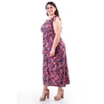 thumbnail image 2 of Vestido Estampado Paisley Roman Fashion Talla Extra 8802X-11 Vino 42, 2 of 5