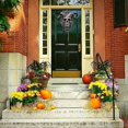 thumbnail image 3 of Horned Satanic Devil Lucifer Skeleton Door Knocker Wall Hanging Plaque for Halloween Outdoor Home Decoration, 3 of 5