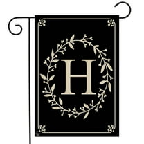 Briarwood Lane Classic Monogram Letter H Garden Flag