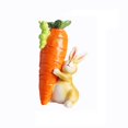 thumbnail image 2 of Easter Holding Ornament Start Stare Rabbit Statue (criar Zanahoria), 2 of 5