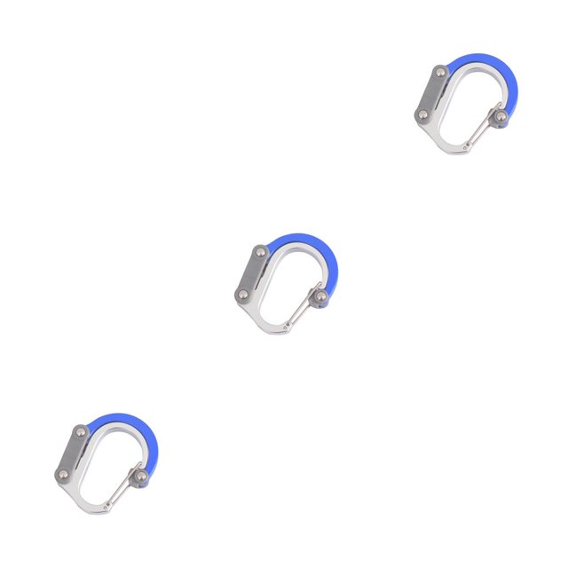Sonducket Mosquetón al aire libre Rotación plegable Bolsillo portátil Montañismo Camping Maleta colgante Correas Hebilla azul Type1 NO1 Sonducket CBP268877