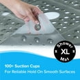 thumbnail image 6 of SlipX Solutions 27 x 27 Extra Large Square Shower Mat in Translucent Gray, 6 of 8