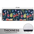 thumbnail image 5 of Kitchen Rugs Sets Of 2,Pioneer Flower Floral Print Pattern Anti Fatigue Kitchen Mat Rugs Non Slip Washable,Decorative Kitchen Floor Mats for Kitchen,Sink,Laundry,17"x47"+17"x47", 5 of 5