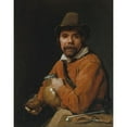 thumbnail image 3 of Michael Sweerts 15x18 Black Modern Framed Museum Art Print Titled - Man Holding a Jug (ca. 1660), 3 of 5
