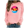 thumbnail image 2 of BEFOKA Womens Casual Long Sleeve Hawaii Graphic Tee Shirts 2025 Crew Neck Sweatshirts Pullover Tops for Women Trendy Winter Fall Outfits Clothes, 2 of 6