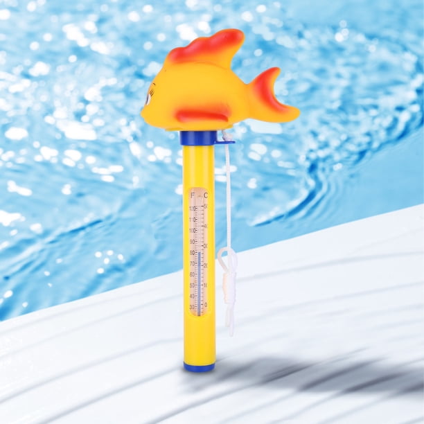 Termómetro De Flotador De Piscina Medidor de temperatura de piscina para bebés, juguete de baño portátil para niños de dibujos animados para jacuzzis, acuario