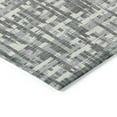 thumbnail image 4 of 10' X 14' Gray And Charcoal Abstract Washable Indoor Outdoor Area Rug, 4 of 5