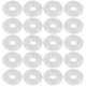 thumbnail image 2 of 80 tapones de silicona transparente para usar solos o con clip espaciador para pulseras de cadena de serpiente., 2 of 6