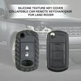 thumbnail image 1 of AMERTEER Carbon Fiber Texture Car Key Cover Fob Soft Shell Protector Case for Land Rover, 1 of 6