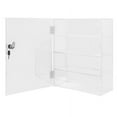 Dustproof Clear Acrylic Display Case Countertop Box Shelves Showcase w/ Lock