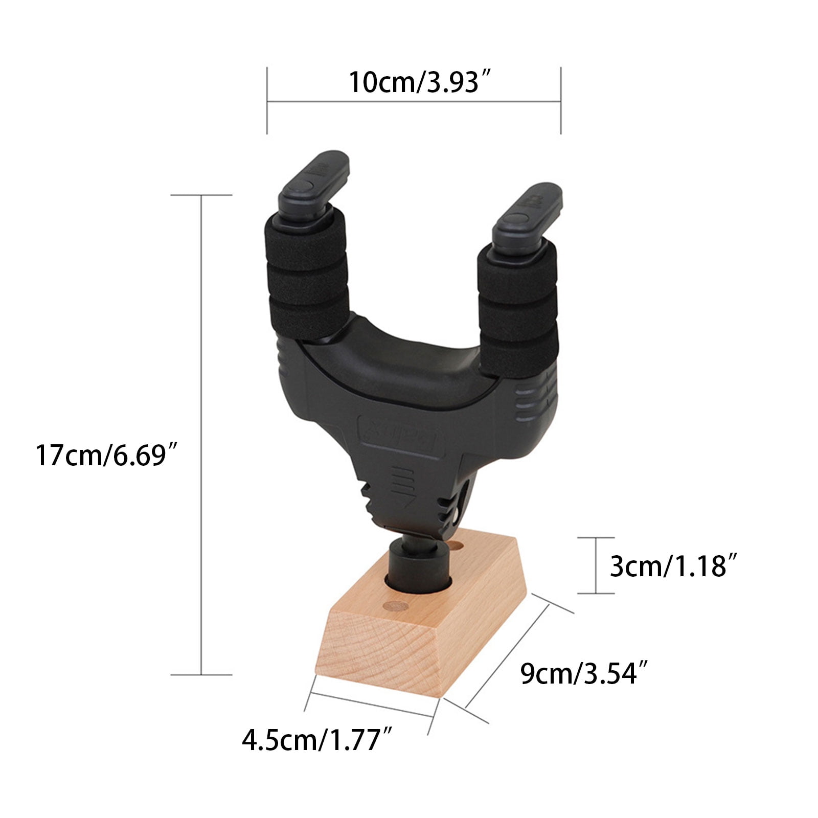 BQBQERT Wood Guitar Stand Hanger Hook Holder Wall Mount Stand Bracket Display Rack Fits Guitar Bass for w/ Screw