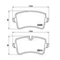 thumbnail image 4 of Brembo Brake Pad P85117 FMSI Number D1547-8755; Low-Metallic; Set Of 4; With Hardware, 4 of 4