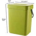 thumbnail image 2 of Cubo de abono orgánico para cocina, cubo de basura pequeño de 3L con tapa, compostador de baño, versión UE, 1 Uds., 2 of 5