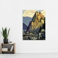 thumbnail image 2 of Broders St Etienne Cornillon Castle Travel Advert Extra Large Art Print Wall Mural Poster Premium XL, 2 of 3