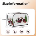 thumbnail image 5 of Daiia Vintage Buffalo Plaid Christmas Camper Pattern 2 slice Toaster Cover, Toaster Appliance Dust-proof Cover For Kitchen Small Appliance Dust Cover and Fingerprint Protection, 5 of 7