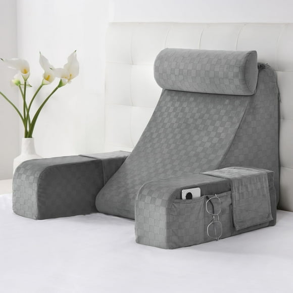 Almohada de Lectura Vekkia Ergonómica con Soporte para la Espalda en Cuña de 45°