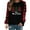 Red5, variant on Womens Tops Christmas Print Plaid Long Sleeves Round Neck Winter Printed Loose Casual Sweatshirts,Tops for Women Red S