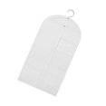thumbnail image 3 of Housse Antipoussière Vêtements Manteau Suspendu Sac Suspendu Sac Garde-Robe Pardessus Complet Pochette de Rangement Non Tissée, Blanc, G, 3 of 8