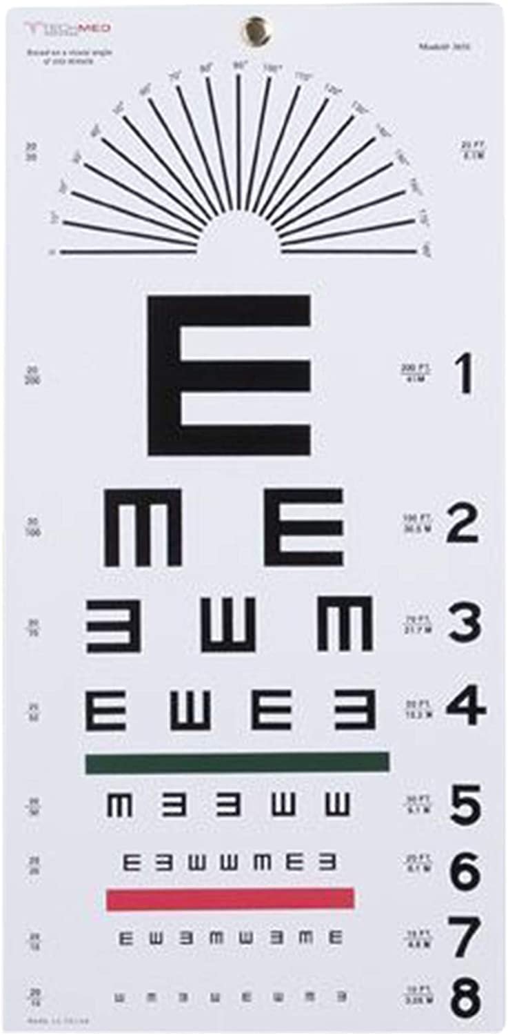dukal tumbling e chart 20ft distance visual acuity