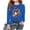 Blue2, variant on WMTBSRSW Girls Funny Thanksgiving Shirts Loose Casual Long Sleeve Pullover Tops Boasic Round Neck Graphic T Shirts