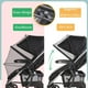 thumbnail image 3 of Mosquitera universal para cochecito de bebé, mosquitera para cochecito de bebé - Mosquitera plegable para cochecito de bebé, protección contra insectos para bebés, Lavable (negro), 3 of 5