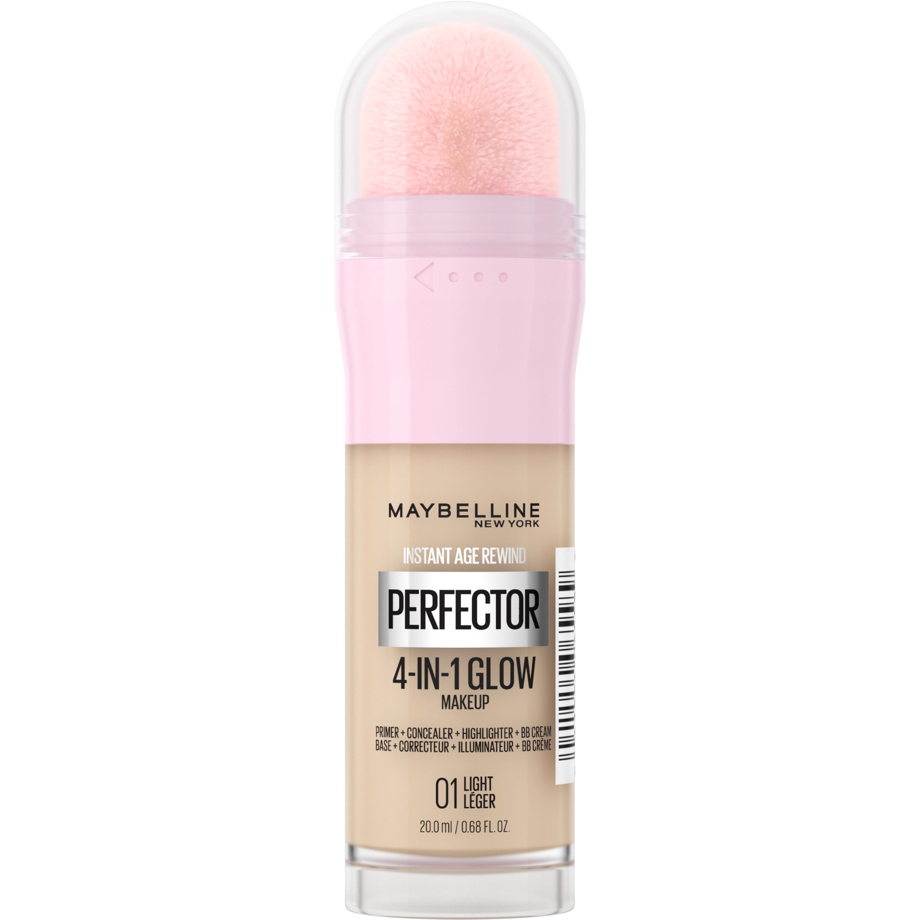 Maybelline Instant Age Rewind Instant Perfector Glow Makeup, Light, 0.