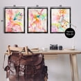 thumbnail image 3 of Stupell Industries Abstract Florals & Paint Drip Abstract Painting Black Floater Framed Canvas Art Print Wall Art, 25 x 31, Set of 3, 3 of 9