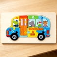 thumbnail image 4 of Linnome Wooden Number Puzzle Educational Math Plaything Logical Thinking Board for Developing Motor Skills, 4 of 5