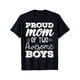 thumbnail image 1 of Women Two Mom of 2 Boys Mother'S T-Shirt, 1 of 7