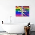 thumbnail image 5 of Acheng LGBT Poster Gay Rainbow Scotland Flag Pride Month Painting On Canvas Wall Art Poster Scroll Picture Print Living Room Walls Decor Home Posters 16x12inch, 5 of 6