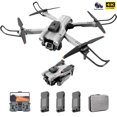 thumbnail image 3 of Cámara Aérea Uav Drone FPV plegable 4K HD de doble lente para adultos principiantes (batería gris3), 3 of 9