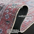 thumbnail image 6 of SAFAVIEH Tucson Jayla Oriental Machine Washable Area Rug, Gray Blue/Rust, 8' x 8' Round, 6 of 12