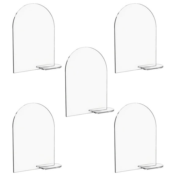 NIYANGLE 5 Sets Decorative Acrylic Table Number Signs for Wedding Aisles