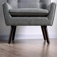 thumbnail image 5 of Furniture of America Walsh Mid-Century Fabric Tufted Accent Chair in Light Gray, 5 of 8