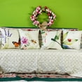 thumbnail image 2 of Outdoor Garden Decoration Bee/Butterfly/Dragonfly/Ladybug Pillow Case Leaf/Lavender/Flower Decorative Throw Pillow Covers 18 x 18 Inches, Set of 4, 2 of 6