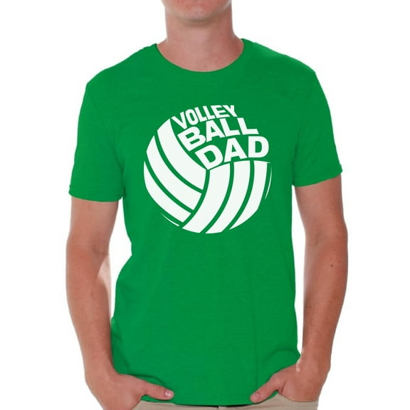 Awkward Styles Men's Volleyball Dad Graphic T-shirt Tops White Volleyball Lover Gift Father's Day
