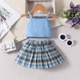 2 14Y Children Girls Sleeveless Solid Vest Tops Summer Lattice Prints 2-14y-children-girls-sleeveless-solid-vest-tops-summer-lattice-prints