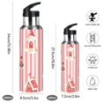 thumbnail image 2 of Yayeee 20oz Insulated Water Bottle Double Wall Stainless Steel with Flip Straw Lid, White Gingerbread Houses, 2 of 7