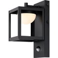 thumbnail image 5 of 10.2"H LED Modern Outdoor Wall Light, 3000K Soft White, Bright 350 Lumens, Motion Sensor Black Wall Lighting Sconce, 5 of 7