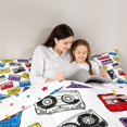thumbnail image 5 of Feelyou Cartoon Video Album Full Size Comforter Sets, Music Lover Kid Bedding Sets, 3pcs, 5 of 8