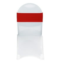 Your Chair Covers - 10 Pack Stretch Spandex Bands Red