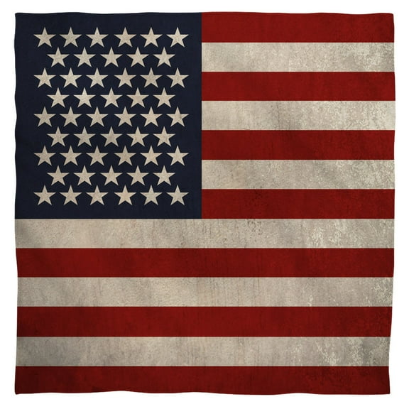 - Old American Flag - Bandana - 22" x 22"