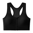 thumbnail image 2 of Ahuyic Womens Sports Bra,Summer Plus Size Bra,Womens Solid Color Large Bra Wide Shoulder Strap Style Underwire Breathable Plus Size Bra,Black,Free Size, 2 of 3